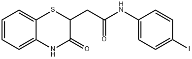 N-(4-iodophenyl)-2-(3-oxo-3,4-dihydro-2H-benzo[b][1,4]thiazin-2-yl)acetamide Struktur