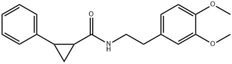 N-[2-(3,4-dimethoxyphenyl)ethyl]-2-phenylcyclopropane-1-carboxamide Struktur