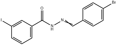 N'-(4-bromobenzylidene)-3-iodobenzohydrazide Struktur