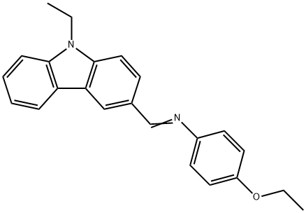 (4-ethoxyphenyl)[(9-ethyl-9H-carbazol-3-yl)methylene]amine Struktur