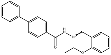 N'-(2-ethoxybenzylidene)-4-biphenylcarbohydrazide Struktur