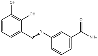 3-[(2,3-dihydroxybenzylidene)amino]benzamide Struktur