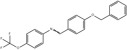 N-[4-(benzyloxy)benzylidene]-4-(trifluoromethoxy)aniline Struktur