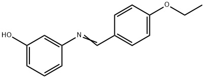 3-[(4-ethoxybenzylidene)amino]phenol Struktur