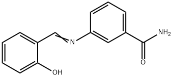 3-[(2-hydroxybenzylidene)amino]benzamide Struktur