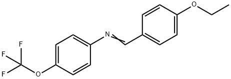 N-(4-ethoxybenzylidene)-4-(trifluoromethoxy)aniline Struktur