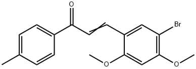 3-(5-bromo-2,4-dimethoxyphenyl)-1-(4-methylphenyl)-2-propen-1-one Struktur