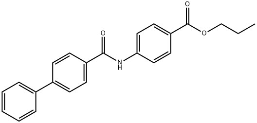 propyl 4-[(4-biphenylylcarbonyl)amino]benzoate Struktur