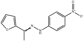 1-[1-(2-furyl)ethylidene]-2-(4-nitrophenyl)hydrazine Struktur