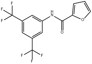 N-[3,5-bis(trifluoromethyl)phenyl]furan-2-carboxamide Struktur