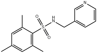 2,4,6-trimethyl-N-(3-pyridinylmethyl)benzenesulfonamide Struktur