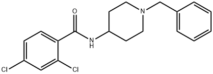 N-(1-benzylpiperidin-4-yl)-2,4-dichlorobenzamide Struktur