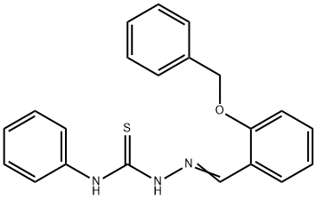 (2E)-2-[2-(benzyloxy)benzylidene]-N-phenylhydrazinecarbothioamide Struktur