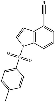 1-TOSYL-1H-INDOLE-4-CARBONITRILE Struktur