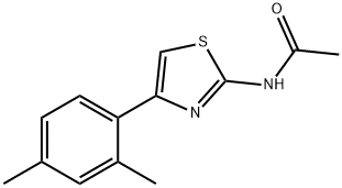 N-(4-(2,4-dimethylphenyl)thiazol-2-yl)acetamide Struktur