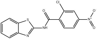 N-(benzo[d]thiazol-2-yl)-2-chloro-4-nitrobenzamide Struktur