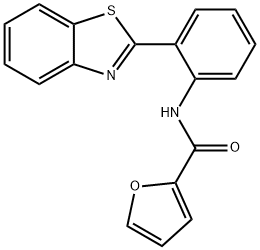 N-(2-(benzo[d]thiazol-2-yl)phenyl)furan-2-carboxamide Struktur