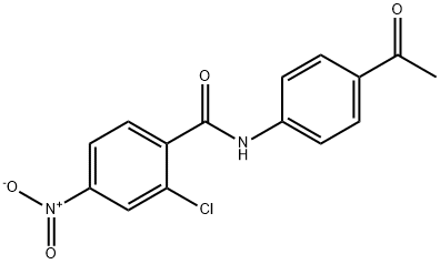 N-(4-Acetyl-phenyl)-2-chloro-4-nitro-benzamide Structure