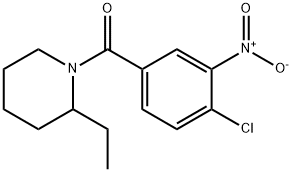 (4-chloro-3-nitrophenyl)-(2-ethylpiperidin-1-yl)methanone Struktur