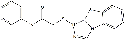 N-phenyl-2-([1,2,4]triazolo[3,4-b][1,3]benzothiazol-1-ylsulfanyl)acetamide Struktur