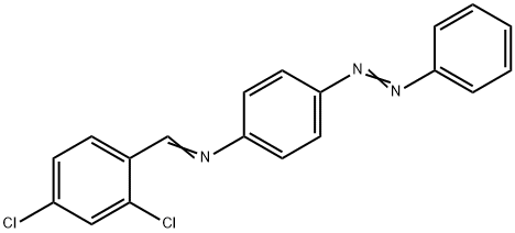 N-(2,4-dichlorobenzylidene)-4-(phenyldiazenyl)aniline Struktur