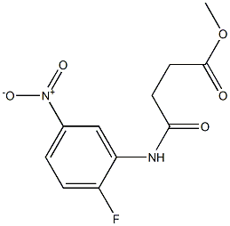 methyl 4-[(2-fluoro-5-nitrophenyl)amino]-4-oxobutanoate Struktur