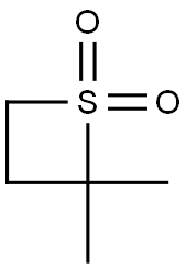 Thietane,2,2-dimethyl-, 1,1-dioxide Struktur