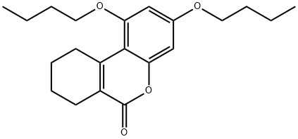 1,3-dibutoxy-7,8,9,10-tetrahydro-6H-benzo[c]chromen-6-one Struktur