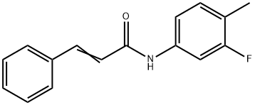 N-(3-fluoro-4-methylphenyl)-3-phenylacrylamide Struktur