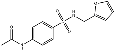 N-[4-(furan-2-ylmethylsulfamoyl)phenyl]acetamide Struktur