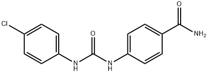 4-({[(4-chlorophenyl)amino]carbonyl}amino)benzamide Struktur