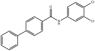 N-(3,4-dichlorophenyl)-4-biphenylcarboxamide Struktur