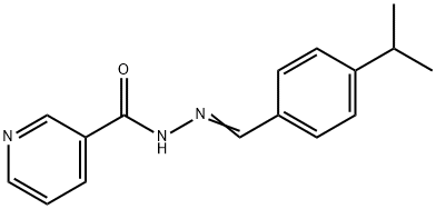 N'-{(E)-[4-(propan-2-yl)phenyl]methylidene}pyridine-3-carbohydrazide Struktur