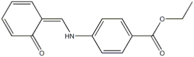 ethyl 4-[(6-oxo-1-cyclohexa-2,4-dienylidene)methylamino]benzoate Struktur