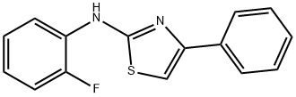 N-(2-fluorophenyl)-4-phenyl-1,3-thiazol-2-amine Struktur