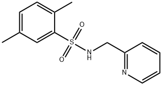 2,5-dimethyl-N-(pyridin-2-ylmethyl)benzenesulfonamide Struktur