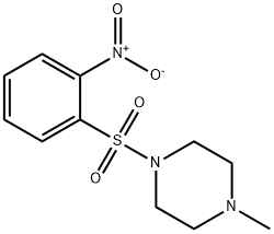 1-methyl-4-(2-nitrophenyl)sulfonylpiperazine Struktur