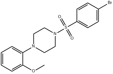 1-(4-bromophenyl)sulfonyl-4-(2-methoxyphenyl)piperazine Struktur