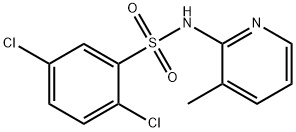 2,5-dichloro-N-(3-methylpyridin-2-yl)benzenesulfonamide Struktur