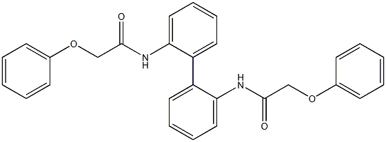 N,N'-2,2'-biphenyldiylbis(2-phenoxyacetamide) Struktur