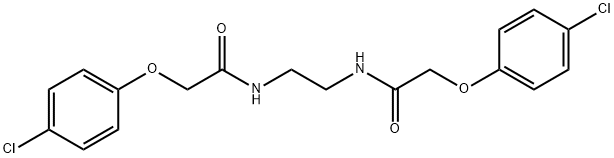 N,N'-1,2-ethanediylbis[2-(4-chlorophenoxy)acetamide] Struktur