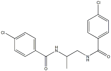 N,N'-1,2-propanediylbis(4-chlorobenzamide) Struktur