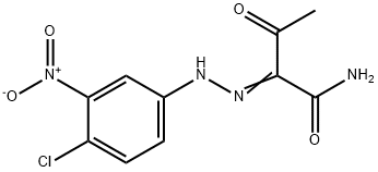 2-[(4-chloro-3-nitrophenyl)hydrazono]-3-oxobutanamide Struktur