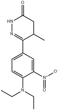 6-[4-(diethylamino)-3-nitrophenyl]-5-methyl-2,3,4,5-tetrahydropyridazin-3-one Struktur