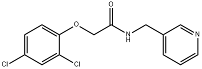 2-(2,4-dichlorophenoxy)-N-(pyridin-3-ylmethyl)acetamide Struktur