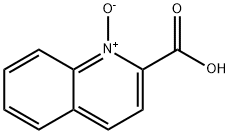 2-Quinolinecarboxylic acid, 1-oxide Struktur