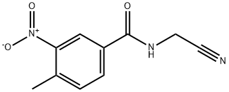 N-(cyanomethyl)-4-methyl-3-nitrobenzamide Struktur