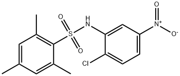 Benzenesulfonamide, N-(2-chloro-5-nitrophenyl)-2,4,6-trimethyl- Struktur