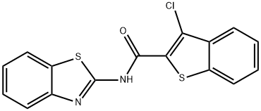 N-(benzo[d]thiazol-2-yl)-3-chlorobenzo[b]thiophene-2-carboxamide Struktur