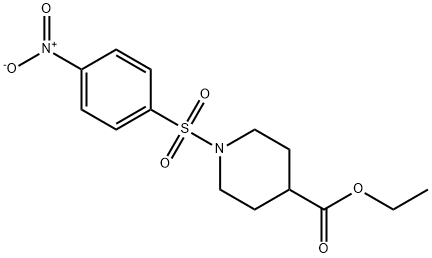 1-(4-Nitro-benzenesulfonyl)-piperidine-4-carboxylic acid ethyl ester Struktur